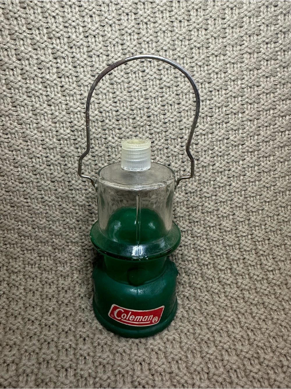 Avon Coleman Green glass Cologne bottle
